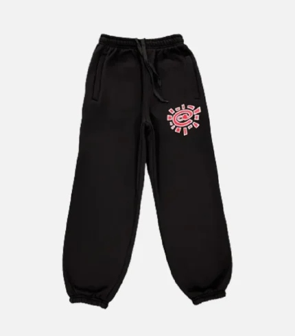 Adwysd Relaxed Joggers Black Red (2)